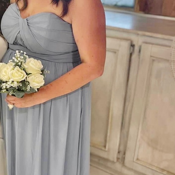 Birdy Grey Dresses Birdy Grey Dusty Blue Bridesmaids Convertible
